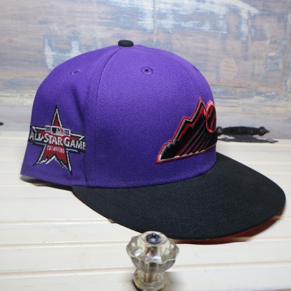 Colorad Rockies New Era 59Fifty Fitted Hat 8.0 2021 All-Star Patch Great Cond.